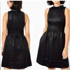 Lilly Pulitzer Textured Black Mini Dress